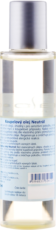 Олія для ванни   - Saloos Neutral Bath Oil — фото N2