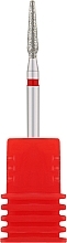 Фреза алмазная "Почка закругленная" 263 025R, диаметр 2,5 мм, красная - Nail Drill — фото N1