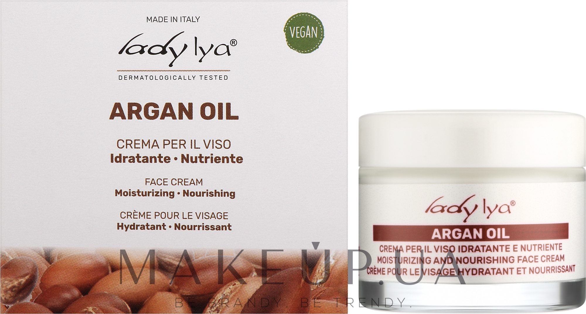 Крем для обличчя живильний з аргановою олією - Lady Lya Face Cream — фото 50ml