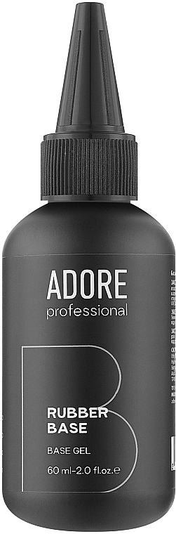 Каучуковая база для ногтей, с дозатором - Adore Professional Rubber Base — фото N1