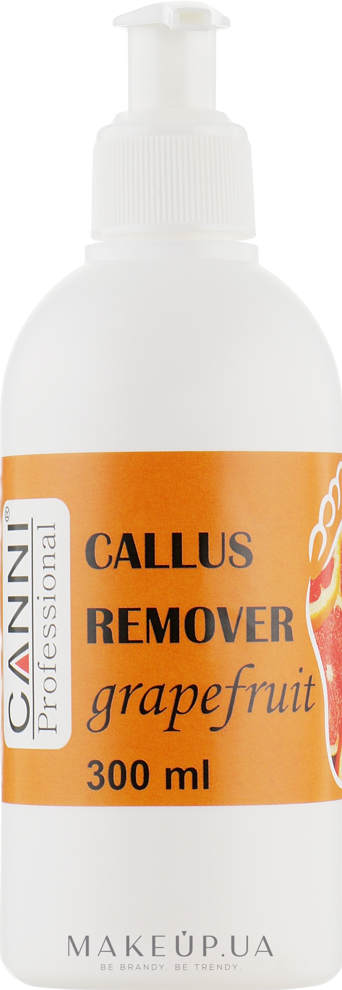 Препарат для удаления ороговевшей кожи и мозолей "Грейпфрут" - Canni Callus Remover Grapefruit — фото 300ml