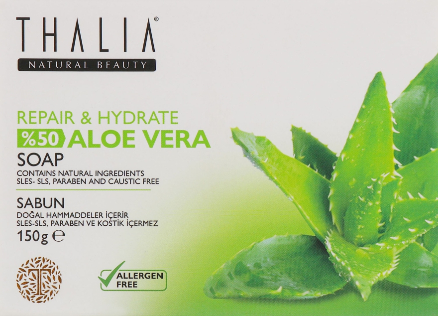 Натуральное мыло с алоэ вера - Thalia Aloe Vera Soap — фото N1