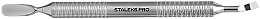 Парфумерія, косметика Лопатка манікюрна порожниста, PE-100/4.2, пушер заокруглений + лопатка відігнута - Staleks Pro Expert 100 Type 4.2