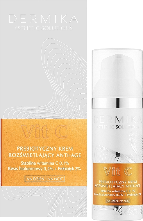 Освітлювальний крем з пребіотиками - Dermika Esthetic Solutions Vit C — фото N2