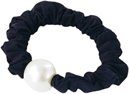 Резинка для волос с жемчужиной, черная - Lolita Accessories — фото N1