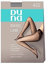 Парфумерія, косметика Колготки жіночі "Basic Line", 40 Den, чорний - Duna