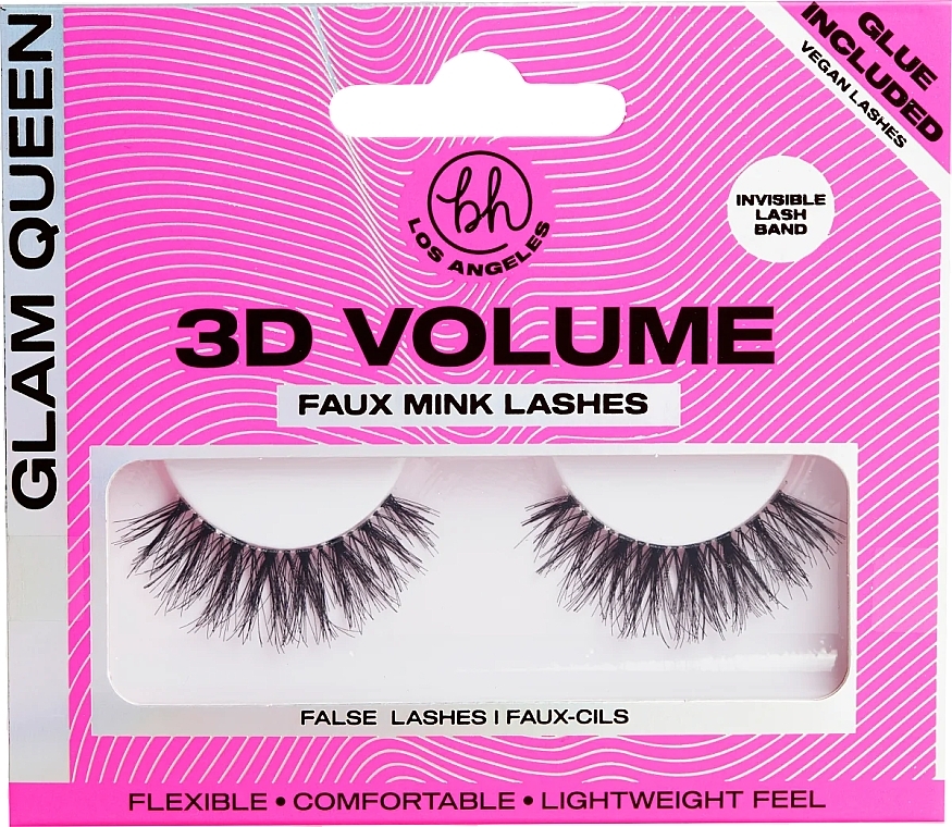 Накладные ресницы - BH Cosmetics 3D Volume Faux Mink Lashes Glam Queen — фото N1