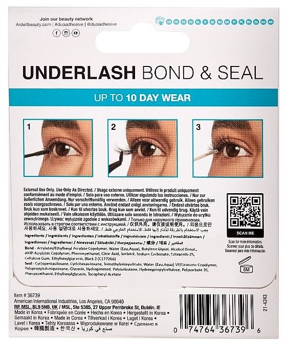 Клей для вій 2 в 1 - Ardell Duo Under Lash Adhesive Bond & Seal — фото N2