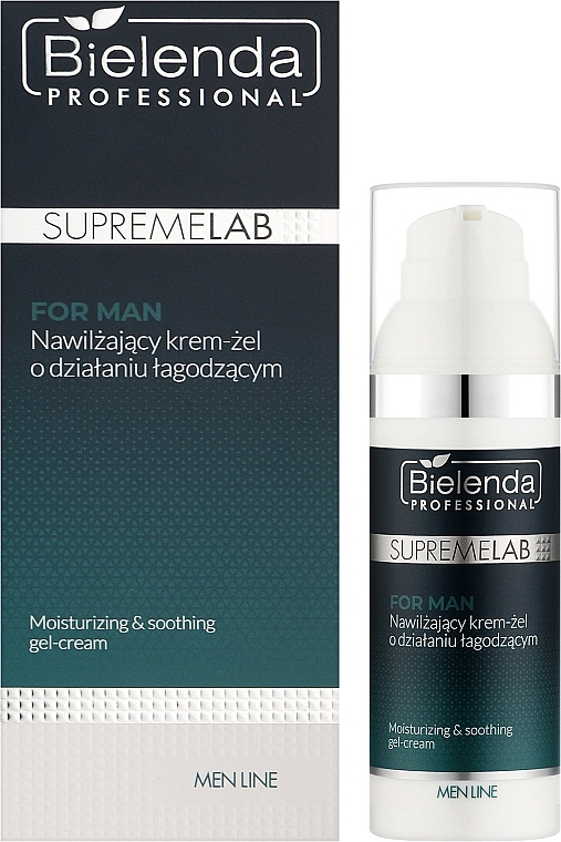 УЦЕНКА Увлажняющий крем-гель с успокаивающим эффектом - Bielenda Professional SupremeLab For Man * — фото N2