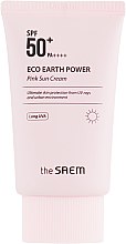 Солнцезащитный крем с каламином - The Saem Eco Earth Power Pink Sun Cream — фото N5