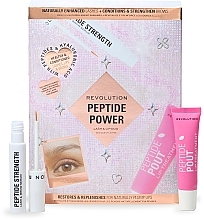 Парфумерія, косметика Набір - Revolution Skincare Peptide Power Lash And Lip Duo Gift Set (lip/balm/15ml + lash/brow/ser/3ml)