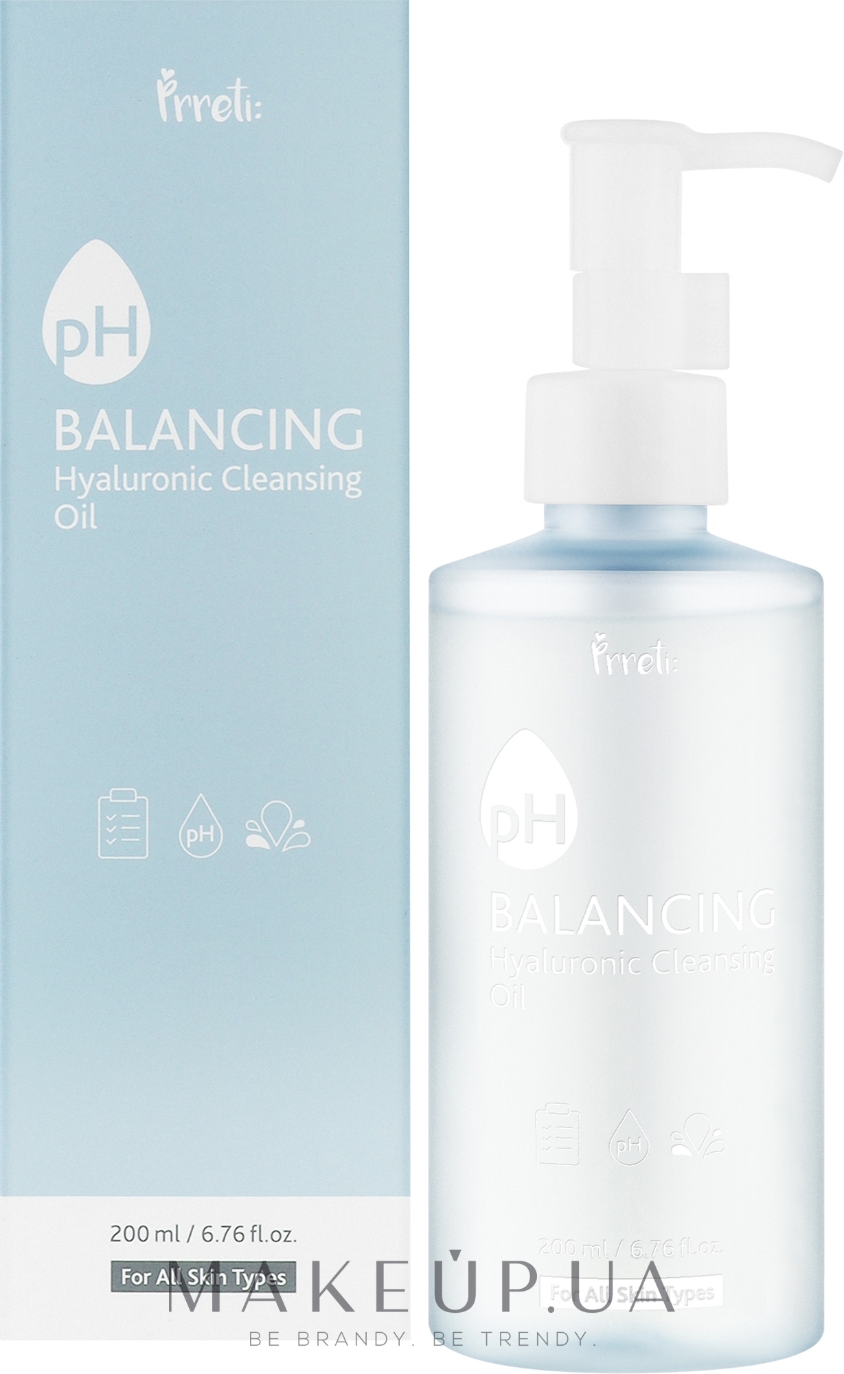 Гідрофільна олія - Prreti pH Balancing Hyaluronic Cleansing Oil — фото 200ml