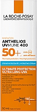 Солнцезащитный увлажняющий крем для лица и кожи вокруг глаз, очень высокий уровень защиты от UVB и очень длинных UVA лучей SPF50+ - La Roche-Posay Anthelios Anthelios UVMune 400 SPF50+ Hydrating Cream — фото N2