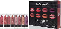 Духи, Парфюмерия, косметика Набор - Bellapierre Lip Culture Collection of 8 Matte & Cream Lipsticks (8 x lipstick/3.5g)