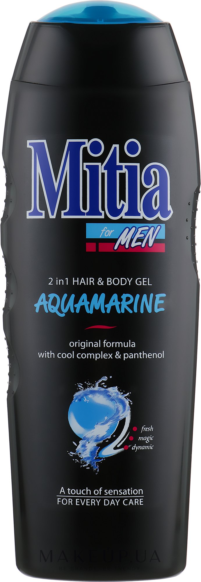 Мужской шампунь-гель для душа 2 в 1 "Аквамарин" - Mitia Aquamarine Hair and Body Gel — фото 400ml