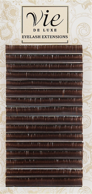 Ресницы в ленте темный шоколад С 0,1/10 - Vie de Luxe  — фото N1