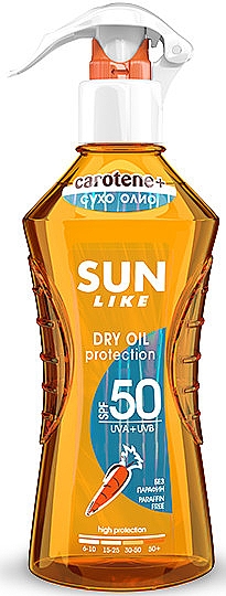Сонцезахисна суха олія для тіла SPF 50 - Sun Like Dry Oil Spray SPF 50 — фото N1