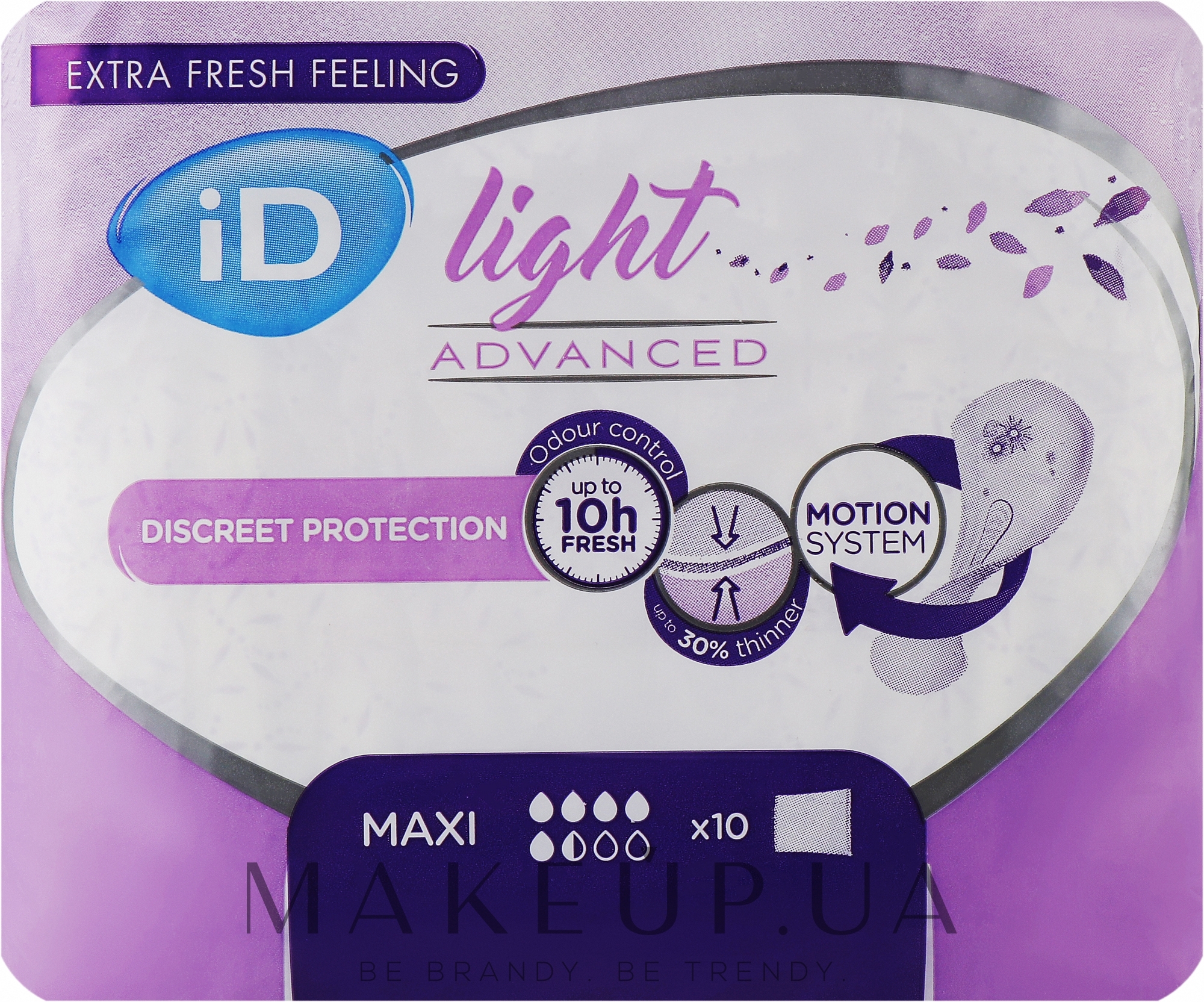 Урологічні прокладки для жінок Light Maxi, 10 шт. - iD — фото 10шт