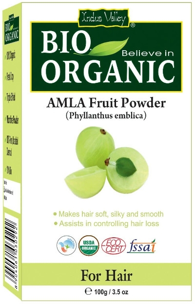 Фруктовый порошок "Амла" - Indus Valley Bio Organic Amla Fruit Powder — фото N1