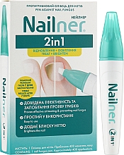 Противогрибковый карандаш для ногтей - Nailner 2 In 1 — фото N2