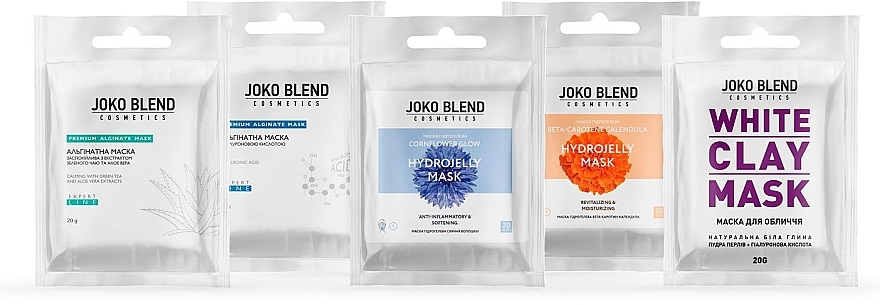 Набір для догляду за обличчям, 7 продуктів - Joko Blend Face Mask Multipack — фото N5