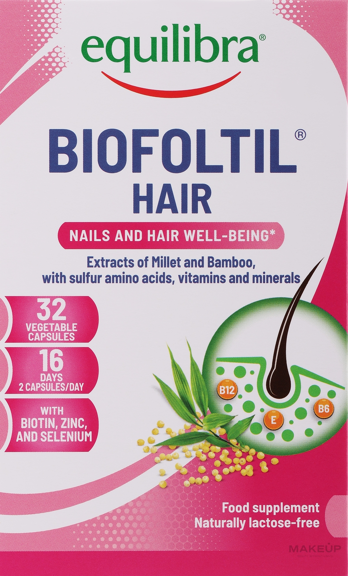 Диетическая добавка - Equilibra Biofoltil Hair Suplement Diety — фото 32шт