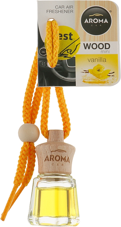 Ароматизатор для авто "Ваниль" - Aroma Car Wood Mini Vanilla — фото N1