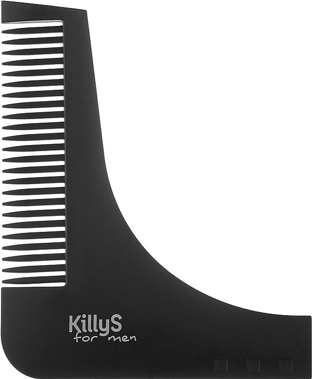 Гребінь для бороди пластиковий 500982 - KillyS For Men Beard Styling Comb — фото N1