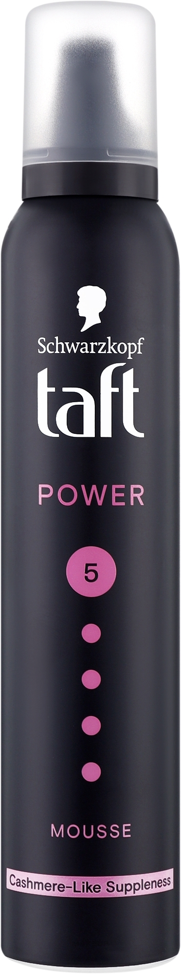 Пена-мусс для волос "Power. Нежность кашемира", мегафиксация 5 - Taft Cashmere Power 5 — фото 200ml