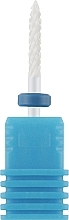 Фреза керамічна "Голка" 600034, синя насічка - Nail Drill — фото N1