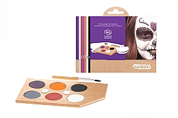 Набор для аквагрима для детей - Namaki Horror Show 6-Color Face Painting Kit (f/paint/15g + brush/1pc + acc/5pcs) — фото N1
