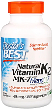 Парфумерія, косметика Натуральний вітамін K2 MK-7 с MenaQ7, 100 мкг, капсули - Doctor's Best