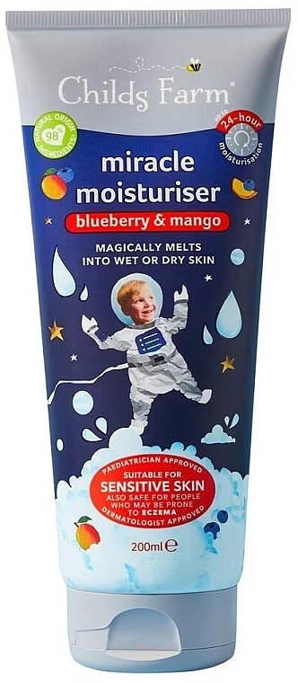 Зволожувальний крем з ароматом чорниці та манго - Childs Farm Miracle Moisturiser Blueberry & Mango — фото N1