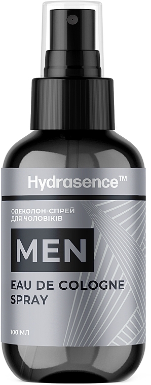 Hydrasence Men Charcoal Eau De Cologne Spray - Одеколон — фото N1