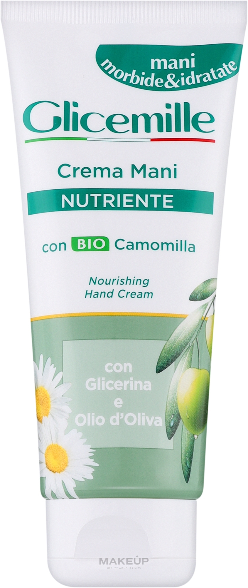 Живильний крем для рук з екстрактом ромашки та оливковою олією, туба - Mirato Glicemille Nourishing Hand Cream — фото 100ml