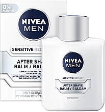 Набор - NIVEA MEN Sensitive Recovery (ash/balm/100ml + foam/200ml) — фото N3