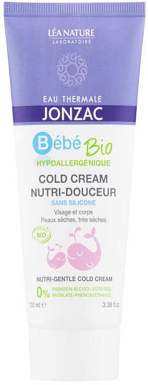 Детский крем - Eau Thermale Jonzac Baby Cold Cream Nutri-Soft — фото N1