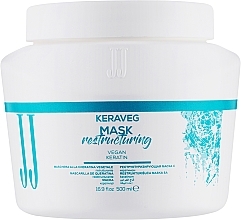 Восстановительная маска для волос с кератином - JJ Keraveg Mask Restructuring — фото N1