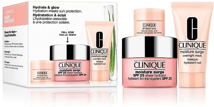 Набір - Clinique Hydrate & Glow SPF Set (cr/gel/50ml + mask/30ml + eye/cr/5ml) — фото N1