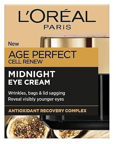 Ночной крем для кожи вокруг глаз - L'oreal Age Perfect Cell Renew Midnight Eye Cream — фото N2