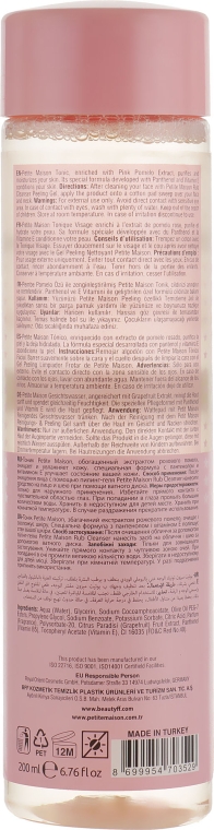Очищающий тоник для лица с экстрактом розового помело - Petite Maison Tonic Visage — фото N2