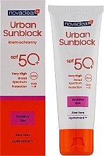 Солнцезащитный крем для чувствительной кожи лица - Novaclear Urban Sunblock Protective Cream Sensitive Skin SPF50 — фото N2