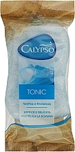 Парфумерія, косметика Мочалка для тіла, масажна "Тонік", блакитна - Calypso Tonic