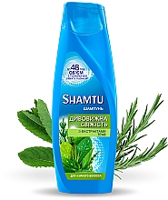 Шампунь з екстрактом трав "Глибоке Очищення і Свіжість" для жирного волосся - Shamtu Volume Plus Shampoo — фото N2