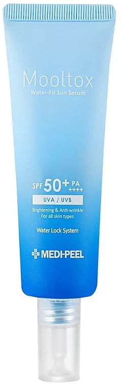 Ультраувлажняющая сыворотка для лица - Medi Peel Aqua Mooltox Water-Fit Sun Serum SPF 50+ — фото N1