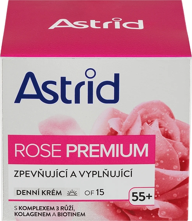 Денний наповнювальний крем для обличчя - Astrid Rose Premium OF15 — фото N1