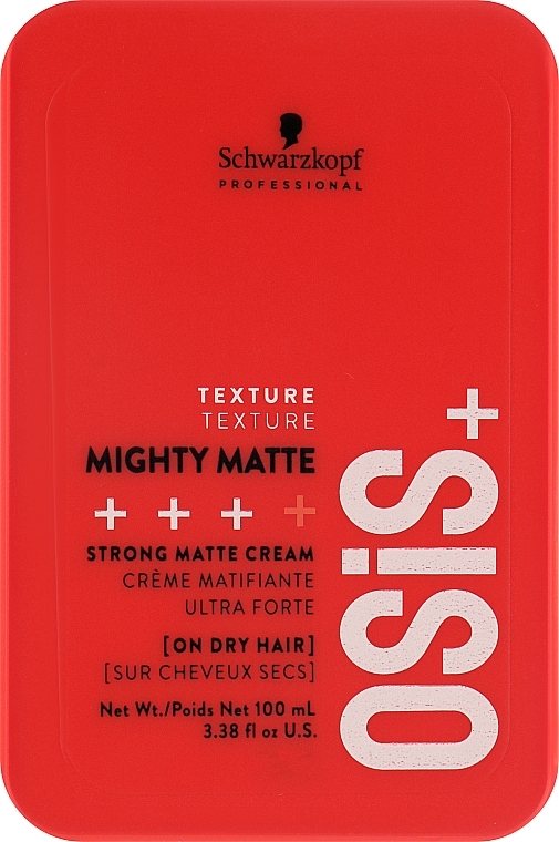 Матирующий крем для волос - Schwarzkopf Professional Osis+ Mighty Matte Strong Matte Cream