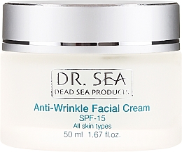 Крем для лица против морщин SPF 15 - Dr. Sea Anti-Wrinkle Facial Cream SPF 15 — фото N2