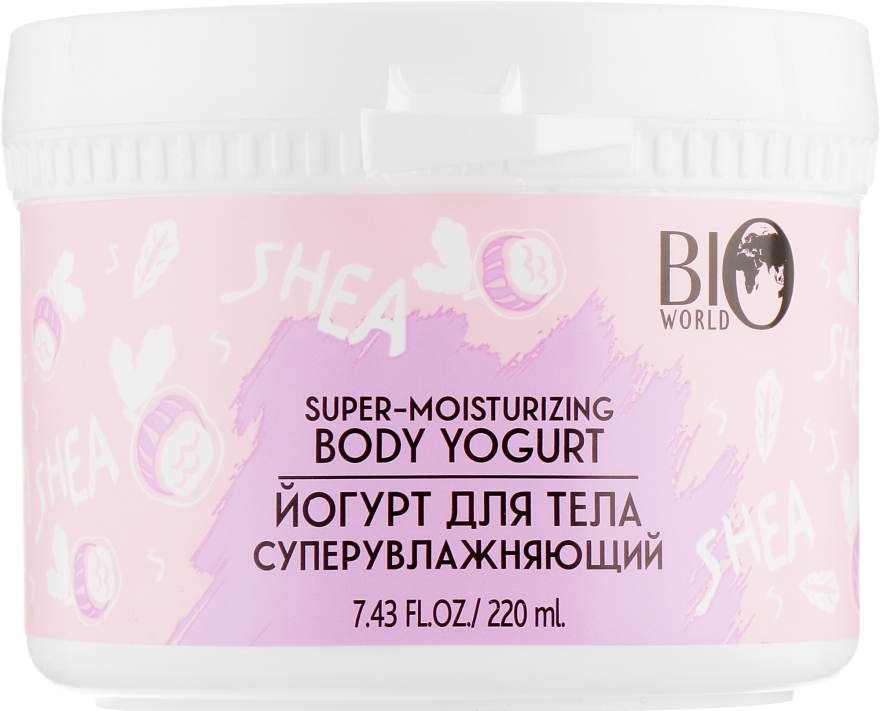 Йогурт для тела суперувлажняющий - Bio World Secret Life Shea Body Yogurt