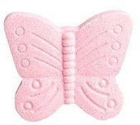 Бомбочка для ванны "Бабочка", розовая - IDC Institute Bath Fizzer Butterfly — фото N1
